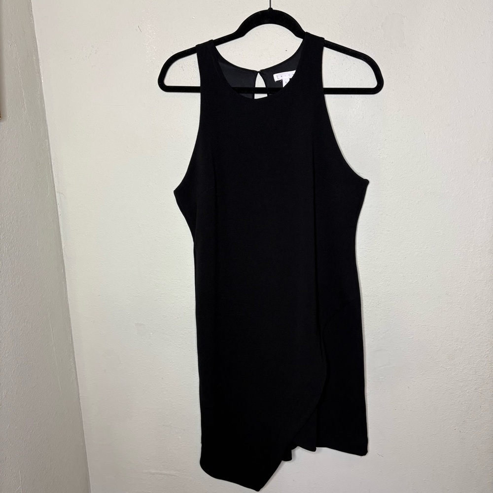 Women’s Black Sleeveless Asymmetric Dress by Leith Size Large